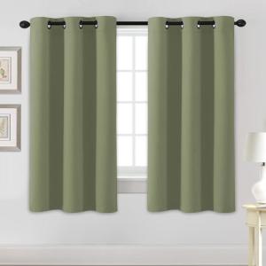 image:imageHVERSAILTEX Ivory Curtains for Bedroom Window Treatment Blackout Thermal Insulated Room Darkening Solid Grommet CurtainsDrapes for Living Room Set of 2 Panels 52 by 84 Inch Long IvoryCreamSage
