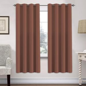 image:imageHVERSAILTEX Ivory Curtains for Bedroom Window Treatment Blackout Thermal Insulated Room Darkening Solid Grommet CurtainsDrapes for Living Room Set of 2 Panels 52 by 84 Inch Long IvoryCreamWashed Spice
