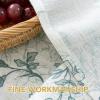 image:imageHVERSAILTEX Linen Table Cloths Floral Printed Tablecloth SpillProof Waterproof Table Cover for Dining Buffet Feature Soft and Thick Fabric Wrinkle Free 60 x 120 Inch Adela Botanical Motif  SageRetro Floral  Sage