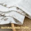image:imageHVERSAILTEX Linen Table Cloths Floral Printed Tablecloth SpillProof Waterproof Table Cover for Dining Buffet Feature Soft and Thick Fabric Wrinkle Free 60 x 120 Inch Adela Botanical Motif  SageRetro Floral  Brown