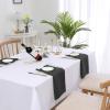 image:imageHVERSAILTEX Linen Table Cloths Floral Printed Tablecloth SpillProof Waterproof Table Cover for Dining Buffet Feature Soft and Thick Fabric Wrinkle Free 60 x 120 Inch Adela Botanical Motif  SageBlack