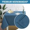 image:imageHVERSAILTEX Linen Table Cloths Floral Printed Tablecloth SpillProof Waterproof Table Cover for Dining Buffet Feature Soft and Thick Fabric Wrinkle Free 60 x 120 Inch Adela Botanical Motif  SageInk Blue