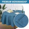 image:imageHVERSAILTEX Linen Table Cloths Floral Printed Tablecloth SpillProof Waterproof Table Cover for Dining Buffet Feature Soft and Thick Fabric Wrinkle Free 60 x 120 Inch Adela Botanical Motif  SageInk Blue