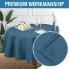 image:imageHVERSAILTEX Linen Table Cloths Floral Printed Tablecloth SpillProof Waterproof Table Cover for Dining Buffet Feature Soft and Thick Fabric Wrinkle Free 60 x 120 Inch Adela Botanical Motif  SageInk Blue