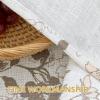 image:imageHVERSAILTEX Linen Table Cloths Floral Printed Tablecloth SpillProof Waterproof Table Cover for Dining Buffet Feature Soft and Thick Fabric Wrinkle Free 60 x 120 Inch Adela Botanical Motif  SageRetro Floral  Brown