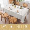 image:imageHVERSAILTEX Linen Table Cloths Floral Printed Tablecloth SpillProof Waterproof Table Cover for Dining Buffet Feature Soft and Thick Fabric Wrinkle Free 60 x 120 Inch Adela Botanical Motif  SageLinenwhite