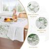 image:imageHVERSAILTEX Linen Table Cloths Floral Printed Tablecloth SpillProof Waterproof Table Cover for Dining Buffet Feature Soft and Thick Fabric Wrinkle Free 60 x 120 Inch Adela Botanical Motif  SageVintage Botanical  Green