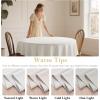 image:imageHVERSAILTEX Linen Table Cloths Floral Printed Tablecloth SpillProof Waterproof Table Cover for Dining Buffet Feature Soft and Thick Fabric Wrinkle Free 60 x 120 Inch Adela Botanical Motif  SageLinenwhite