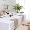 image:imageHVERSAILTEX Linen Table Cloths Floral Printed Tablecloth SpillProof Waterproof Table Cover for Dining Buffet Feature Soft and Thick Fabric Wrinkle Free 60 x 120 Inch Adela Botanical Motif  SageTaupe