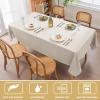 image:imageHVERSAILTEX Linen Table Cloths Floral Printed Tablecloth SpillProof Waterproof Table Cover for Dining Buffet Feature Soft and Thick Fabric Wrinkle Free 60 x 120 Inch Adela Botanical Motif  SageLinennatural