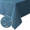 image:imageHVERSAILTEX Linen Table Cloths Floral Printed Tablecloth SpillProof Waterproof Table Cover for Dining Buffet Feature Soft and Thick Fabric Wrinkle Free 60 x 120 Inch Adela Botanical Motif  SageInk Blue