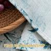 image:imageHVERSAILTEX Linen Table Cloths Floral Printed Tablecloth SpillProof Waterproof Table Cover for Dining Buffet Feature Soft and Thick Fabric Wrinkle Free 60 x 120 Inch Adela Botanical Motif  SageVintage Botanical  Blue
