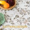 image:imageHVERSAILTEX Linen Table Cloths Floral Printed Tablecloth SpillProof Waterproof Table Cover for Dining Buffet Feature Soft and Thick Fabric Wrinkle Free 60 x 120 Inch Adela Botanical Motif  SageRetro Floral  Brown
