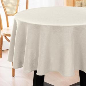 image:imageHVERSAILTEX Linen Table Cloths Floral Printed Tablecloth SpillProof Waterproof Table Cover for Dining Buffet Feature Soft and Thick Fabric Wrinkle Free 60 x 120 Inch Adela Botanical Motif  SageLinennatural