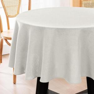 image:imageHVERSAILTEX Linen Table Cloths Floral Printed Tablecloth SpillProof Waterproof Table Cover for Dining Buffet Feature Soft and Thick Fabric Wrinkle Free 60 x 120 Inch Adela Botanical Motif  SageLinenwhite