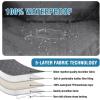 image:imageHVERSAILTEX 100 Waterproof Loveseat Recliner Cover with Center Console Anti Slip Reclining Loveseat Cover with Adjustable Elastic Straps Recliner Loveseat with Console Rocket GrayRocket Gray