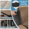 image:imageHVERSAILTEX 100 Waterproof Loveseat Recliner Cover with Center Console Anti Slip Reclining Loveseat Cover with Adjustable Elastic Straps Recliner Loveseat with Console Rocket GrayFrench Oak