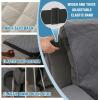 image:imageHVERSAILTEX 100 Waterproof Loveseat Recliner Cover with Center Console Anti Slip Reclining Loveseat Cover with Adjustable Elastic Straps Recliner Loveseat with Console Rocket GrayRocket Gray