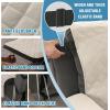image:imageHVERSAILTEX 100 Waterproof Loveseat Recliner Cover with Center Console Anti Slip Reclining Loveseat Cover with Adjustable Elastic Straps Recliner Loveseat with Console Rocket GrayCoconut Milk