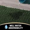 image:imageHVERSAILTEX Bathroom Rugs Sets Soft Water Absorbent Plush Bath Runner Non Skid Washable Floor Mat for KitchenLiving Room Set of 2 47 x 2017 x 24 Bronze Green