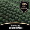 image:imageHVERSAILTEX Bathroom Rugs Sets Soft Water Absorbent Plush Bath Runner Non Skid Washable Floor Mat for KitchenLiving Room Set of 2 47 x 2017 x 24 Bronze Green