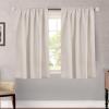 image:imageHVERSAILTEX Blackout Curtains Thermal Insulated Window Treatment Panels Room Darkening Blackout Drapes for Living Room Back TabRod Pocket Bedroom Draperies 52 x 84 Inch Stone Blue 2 PanelsNatural