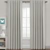 image:imageHVERSAILTEX Blackout Curtains Thermal Insulated Window Treatment Panels Room Darkening Blackout Drapes for Living Room Back TabRod Pocket Bedroom Draperies 52 x 84 Inch Stone Blue 2 PanelsPale Oak
