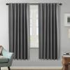 image:imageHVERSAILTEX Blackout Curtains Thermal Insulated Window Treatment Panels Room Darkening Blackout Drapes for Living Room Back TabRod Pocket Bedroom Draperies 52 x 84 Inch Stone Blue 2 PanelsBluish Gray