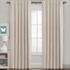 image:imageHVERSAILTEX Blackout Curtains Thermal Insulated Window Treatment Panels Room Darkening Blackout Drapes for Living Room Back TabRod Pocket Bedroom Draperies 52 x 84 Inch Stone Blue 2 PanelsNatural