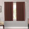 image:imageHVERSAILTEX Blackout Curtains Thermal Insulated Window Treatment Panels Room Darkening Blackout Drapes for Living Room Back TabRod Pocket Bedroom Draperies 52 x 84 Inch Stone Blue 2 PanelsRust