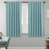 image:imageHVERSAILTEX Blackout Curtains Thermal Insulated Window Treatment Panels Room Darkening Blackout Drapes for Living Room Back TabRod Pocket Bedroom Draperies 52 x 84 Inch Stone Blue 2 PanelsMineral Blue