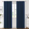 image:imageHVERSAILTEX Blackout Curtains Thermal Insulated Window Treatment Panels Room Darkening Blackout Drapes for Living Room Back TabRod Pocket Bedroom Draperies 52 x 84 Inch Stone Blue 2 PanelsNavy Blue