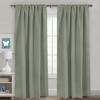 image:imageHVERSAILTEX Blackout Curtains Thermal Insulated Window Treatment Panels Room Darkening Blackout Drapes for Living Room Back TabRod Pocket Bedroom Draperies 52 x 84 Inch Stone Blue 2 PanelsSea Grass