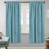 image:imageHVERSAILTEX Blackout Curtains Thermal Insulated Window Treatment Panels Room Darkening Blackout Drapes for Living Room Back TabRod Pocket Bedroom Draperies 52 x 84 Inch Stone Blue 2 PanelsAqua