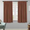 image:imageHVERSAILTEX Blackout Curtains Thermal Insulated Window Treatment Panels Room Darkening Blackout Drapes for Living Room Back TabRod Pocket Bedroom Draperies 52 x 84 Inch Stone Blue 2 PanelsWashed Spice