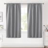 image:imageHVERSAILTEX Blackout Curtains Thermal Insulated Window Treatment Panels Room Darkening Blackout Drapes for Living Room Back TabRod Pocket Bedroom Draperies 52 x 84 Inch Stone Blue 2 PanelsGrey