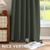 image:imageHVERSAILTEX Blackout Curtains Thermal Insulated Window Treatment Panels Room Darkening Blackout Drapes for Living Room Back TabRod Pocket Bedroom Draperies 52 x 84 Inch Stone Blue 2 PanelsOlive