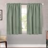 image:imageHVERSAILTEX Blackout Curtains Thermal Insulated Window Treatment Panels Room Darkening Blackout Drapes for Living Room Back TabRod Pocket Bedroom Draperies 52 x 84 Inch Stone Blue 2 PanelsCyan