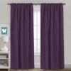 image:imageHVERSAILTEX Blackout Curtains Thermal Insulated Window Treatment Panels Room Darkening Blackout Drapes for Living Room Back TabRod Pocket Bedroom Draperies 52 x 84 Inch Stone Blue 2 PanelsPlum Purple