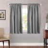 image:imageHVERSAILTEX Blackout Curtains Thermal Insulated Window Treatment Panels Room Darkening Blackout Drapes for Living Room Back TabRod Pocket Bedroom Draperies 52 x 84 Inch Stone Blue 2 PanelsGrey