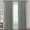 image:imageHVERSAILTEX Blackout Curtains Thermal Insulated Window Treatment Panels Room Darkening Blackout Drapes for Living Room Back TabRod Pocket Bedroom Draperies 52 x 84 Inch Stone Blue 2 PanelsSea Grass