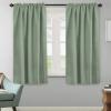 image:imageHVERSAILTEX Blackout Curtains Thermal Insulated Window Treatment Panels Room Darkening Blackout Drapes for Living Room Back TabRod Pocket Bedroom Draperies 52 x 84 Inch Stone Blue 2 PanelsCyan