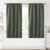 image:imageHVERSAILTEX Blackout Curtains Thermal Insulated Window Treatment Panels Room Darkening Blackout Drapes for Living Room Back TabRod Pocket Bedroom Draperies 52 x 84 Inch Stone Blue 2 PanelsBronze Green