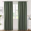 image:imageHVERSAILTEX Blackout Curtains Thermal Insulated Window Treatment Panels Room Darkening Blackout Drapes for Living Room Back TabRod Pocket Bedroom Draperies 52 x 84 Inch Stone Blue 2 PanelsBronze Green