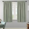image:imageHVERSAILTEX Blackout Curtains Thermal Insulated Window Treatment Panels Room Darkening Blackout Drapes for Living Room Back TabRod Pocket Bedroom Draperies 52 x 84 Inch Stone Blue 2 PanelsLight Sage