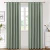 image:imageHVERSAILTEX Blackout Curtains Thermal Insulated Window Treatment Panels Room Darkening Blackout Drapes for Living Room Back TabRod Pocket Bedroom Draperies 52 x 84 Inch Stone Blue 2 PanelsCyan