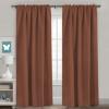 image:imageHVERSAILTEX Blackout Curtains Thermal Insulated Window Treatment Panels Room Darkening Blackout Drapes for Living Room Back TabRod Pocket Bedroom Draperies 52 x 84 Inch Stone Blue 2 PanelsWashed Spice