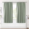 image:imageHVERSAILTEX Blackout Curtains Thermal Insulated Window Treatment Panels Room Darkening Blackout Drapes for Living Room Back TabRod Pocket Bedroom Draperies 52 x 84 Inch Stone Blue 2 PanelsCyan
