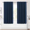 image:imageHVERSAILTEX Blackout Curtains Thermal Insulated Window Treatment Panels Room Darkening Blackout Drapes for Living Room Back TabRod Pocket Bedroom Draperies 52 x 84 Inch Stone Blue 2 PanelsNavy Blue