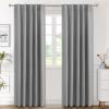 image:imageHVERSAILTEX Blackout Curtains Thermal Insulated Window Treatment Panels Room Darkening Blackout Drapes for Living Room Back TabRod Pocket Bedroom Draperies 52 x 84 Inch Stone Blue 2 PanelsGrey